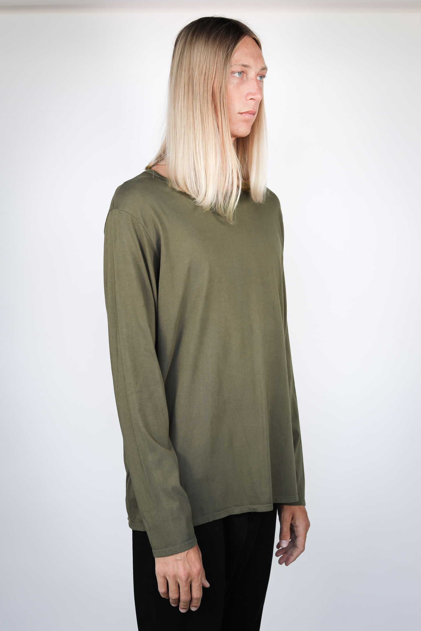 Basis LS Pullover Hoody Dark Olive