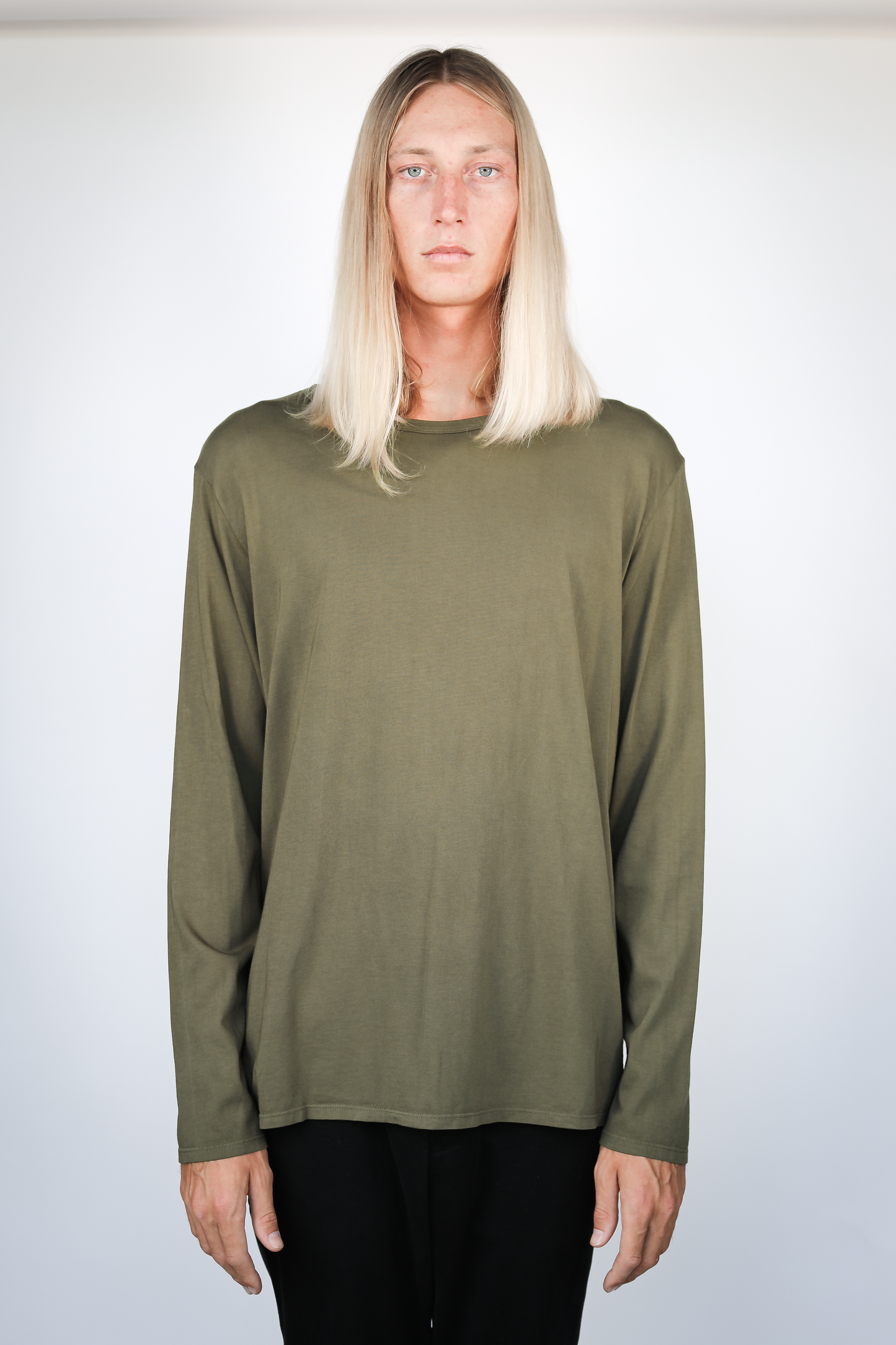 Basis LS Pullover Hoody Dark Olive