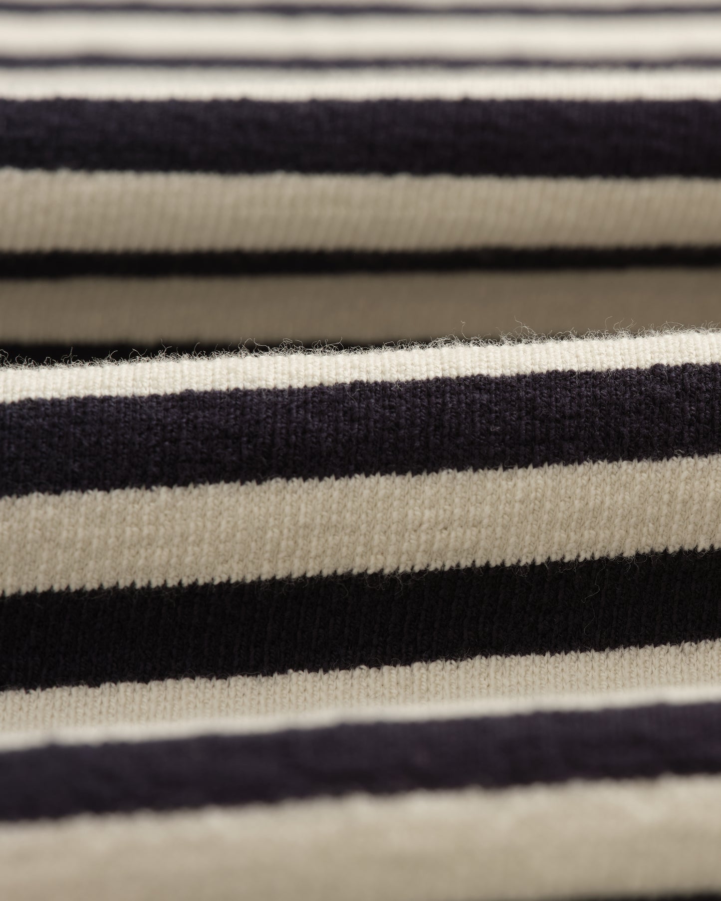Dean SS Knit Navy Ecru Stripe