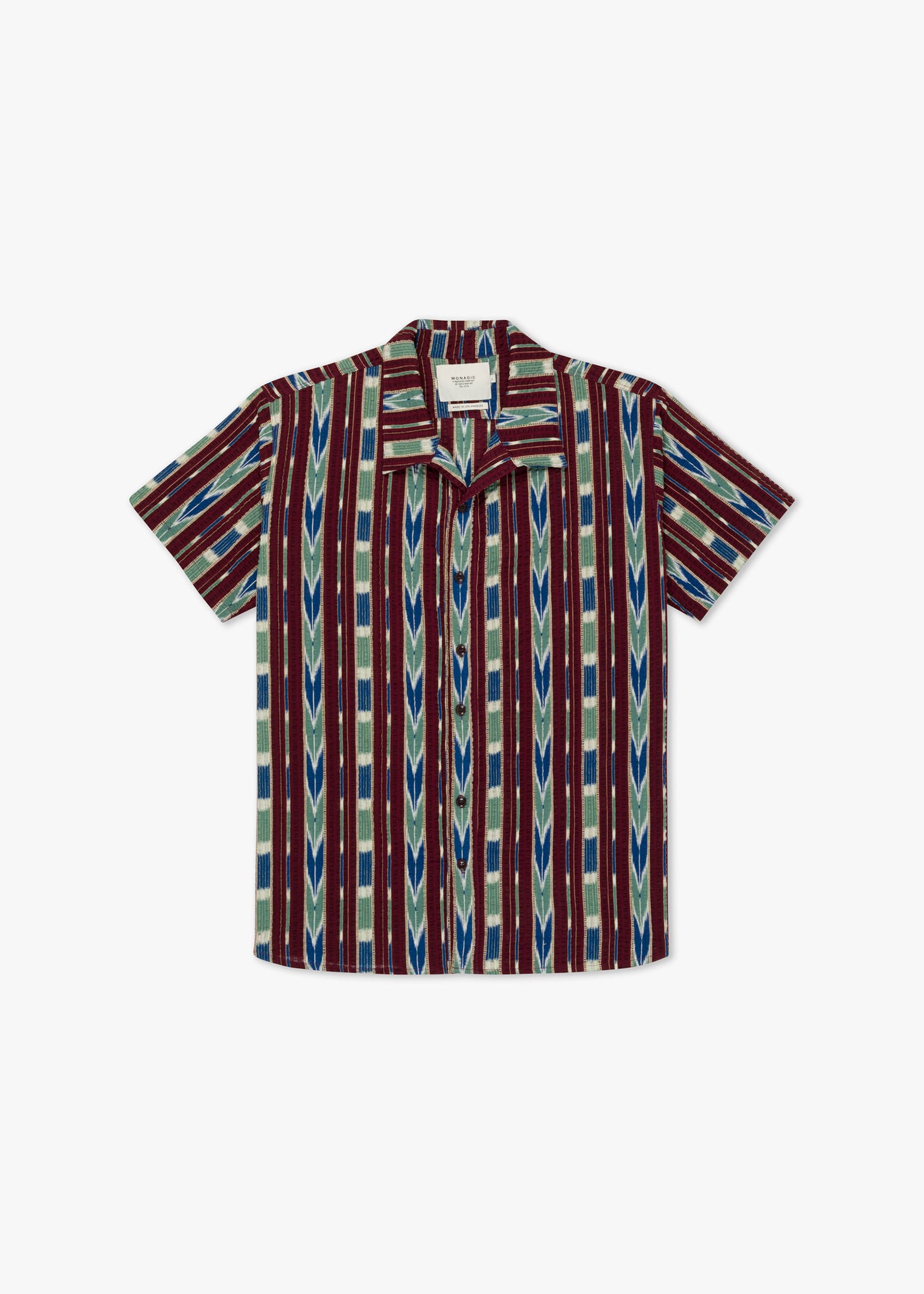 Gable Burgundy Seersucker