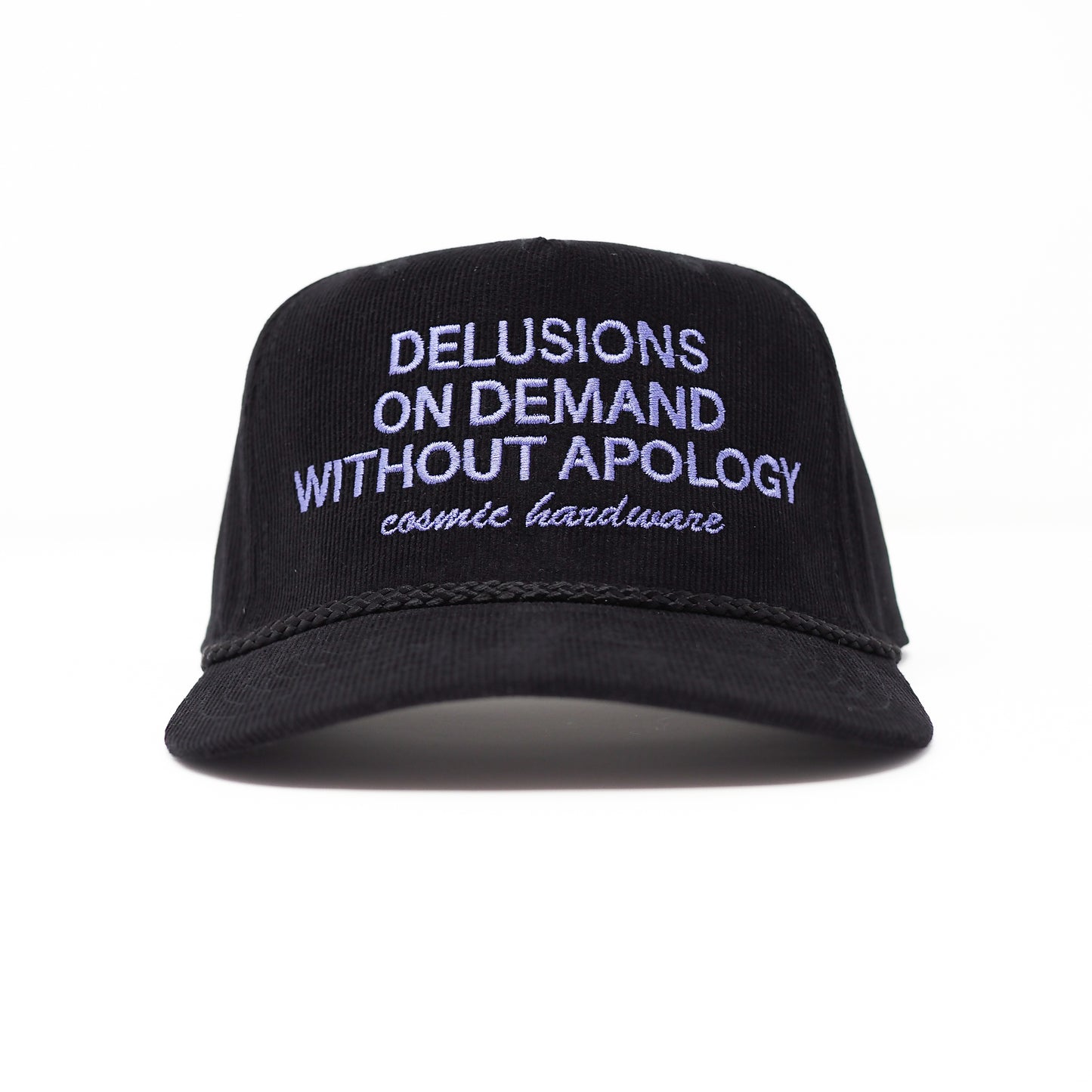 Delusions Hat Black Corduroy