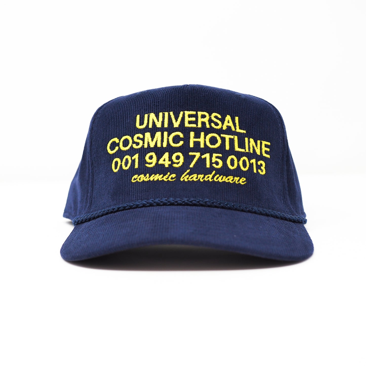 Cosmic Hotline Hat Navy Corduroy