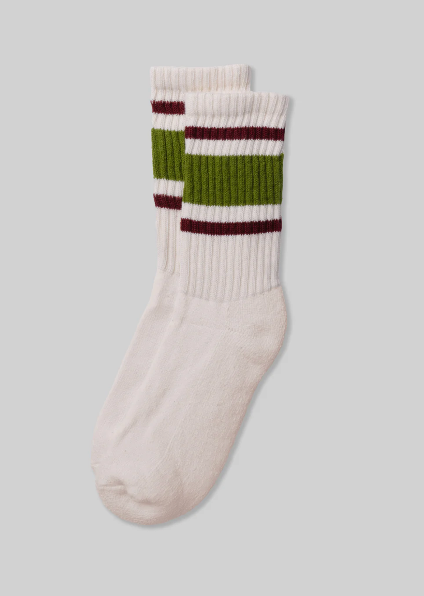 Retro Stripe Sock Chive Berry