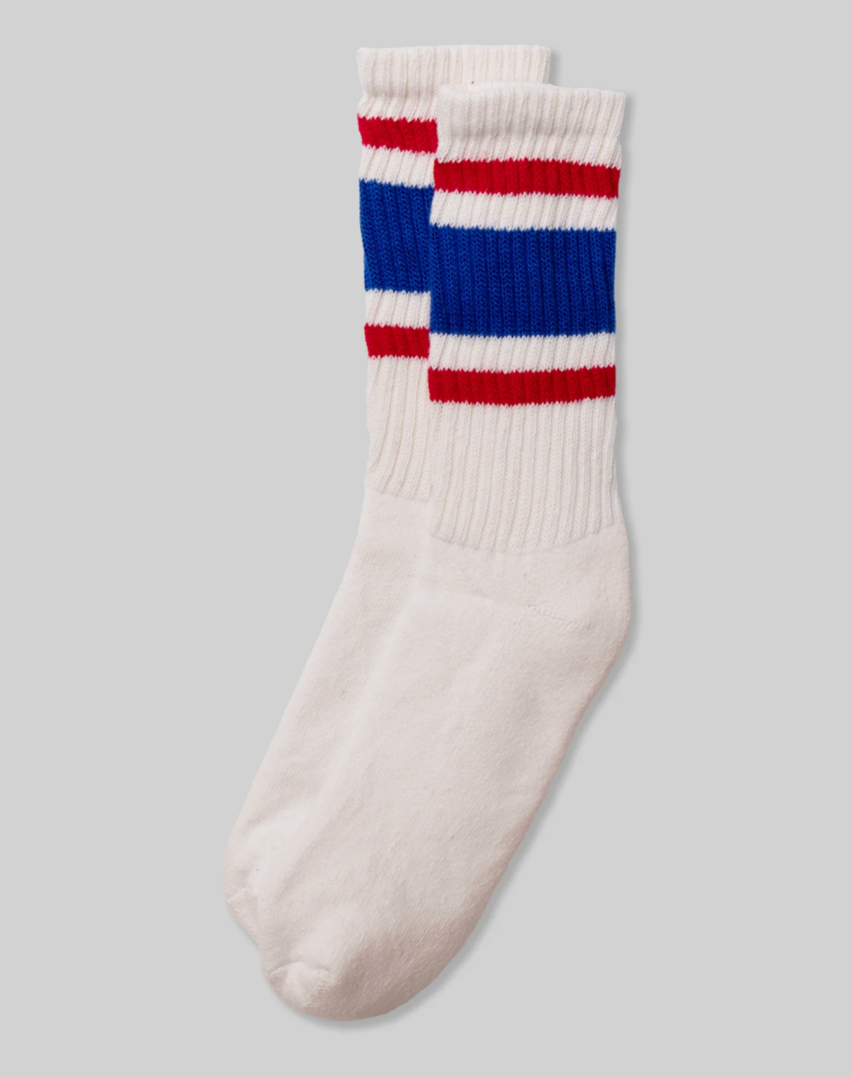 Retro Stripe Sock Royal Red