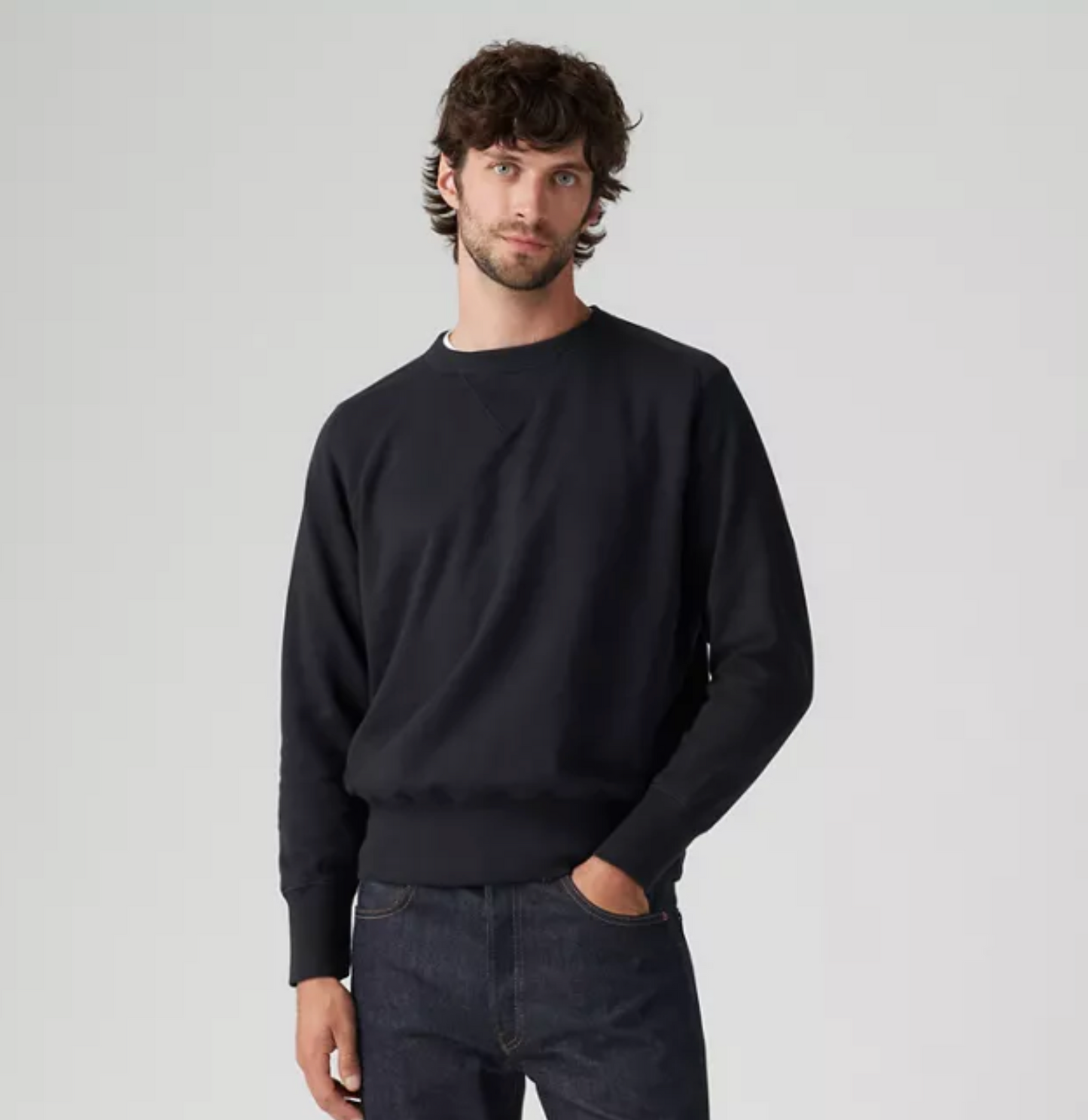 Bay Meadows Crewneck Jet Black