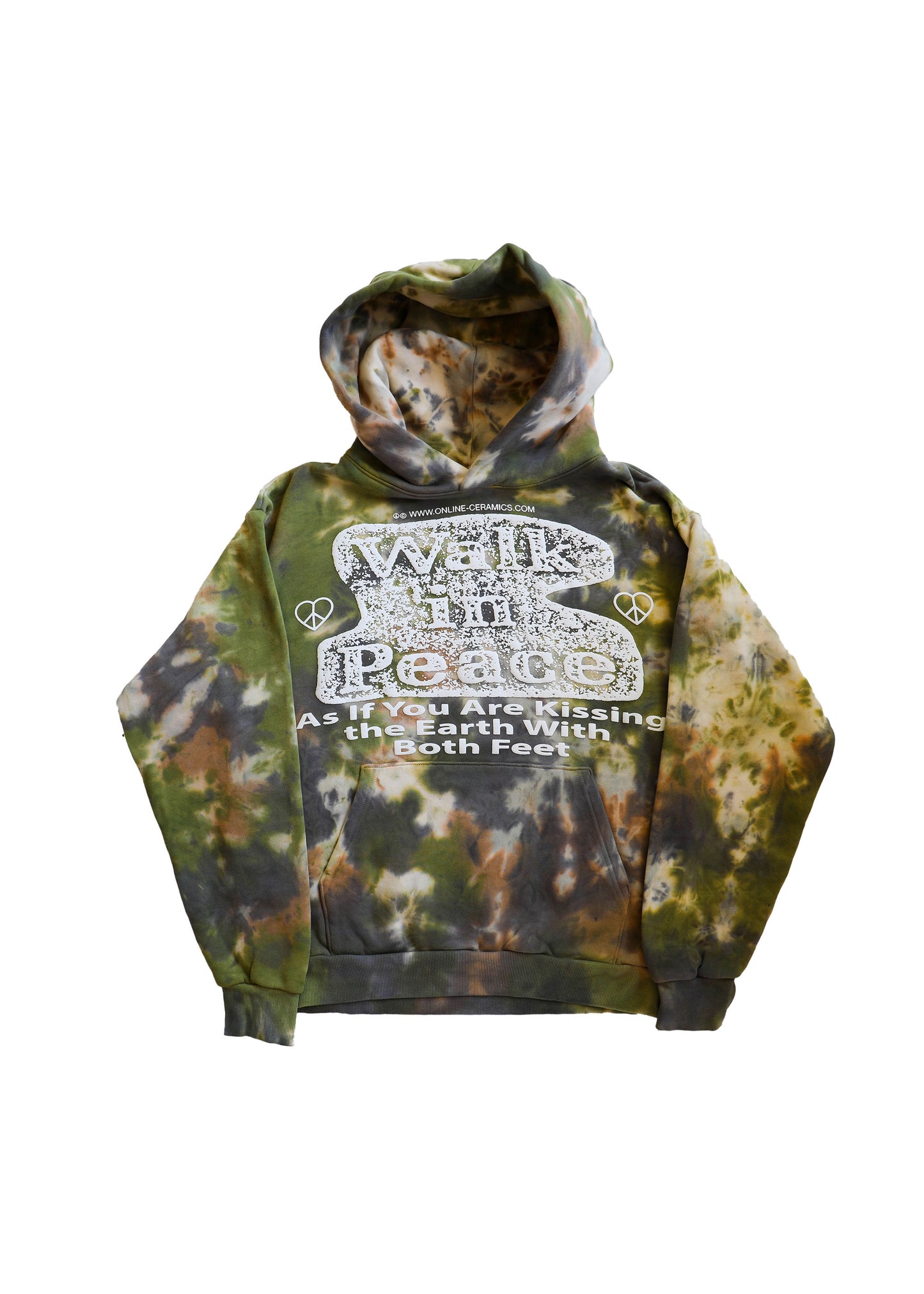 Walk In Peace Hoody Tie Dye