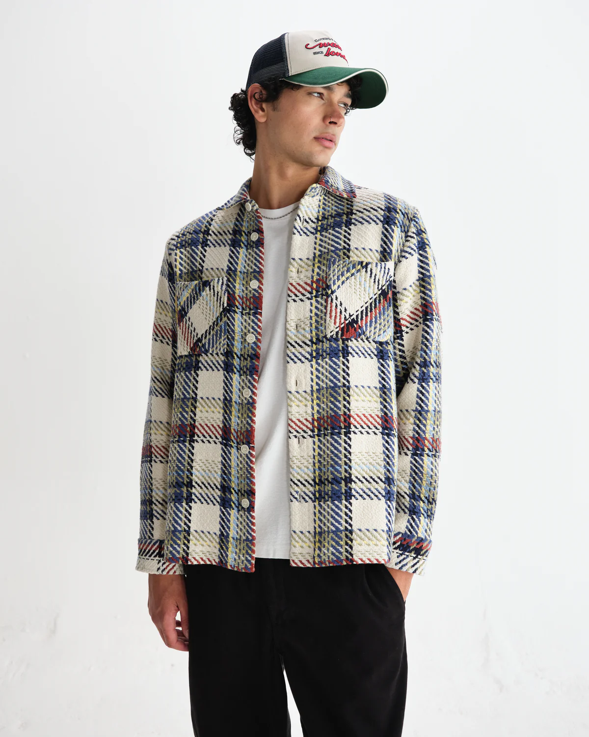 Whiting Overshirt Jazz Weave Ecru