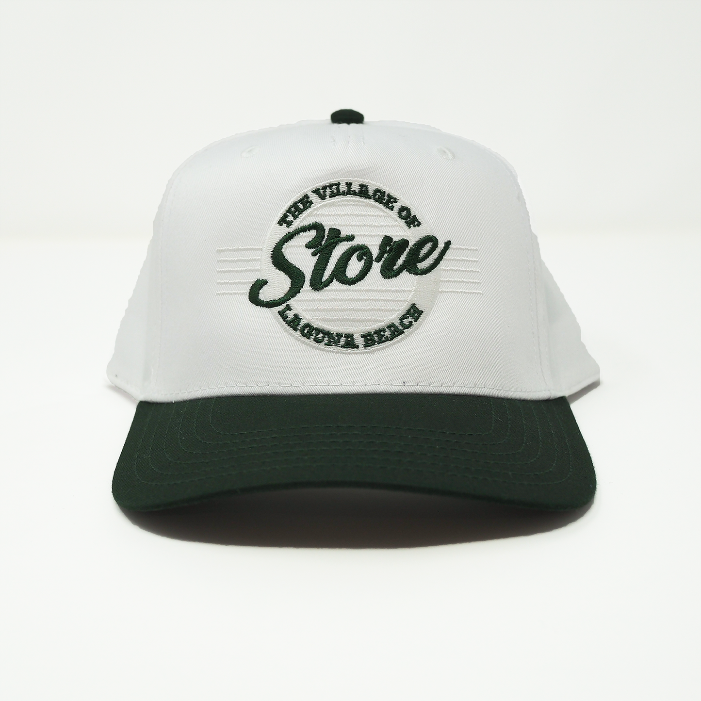 STORE Villager Hat White Green Combo