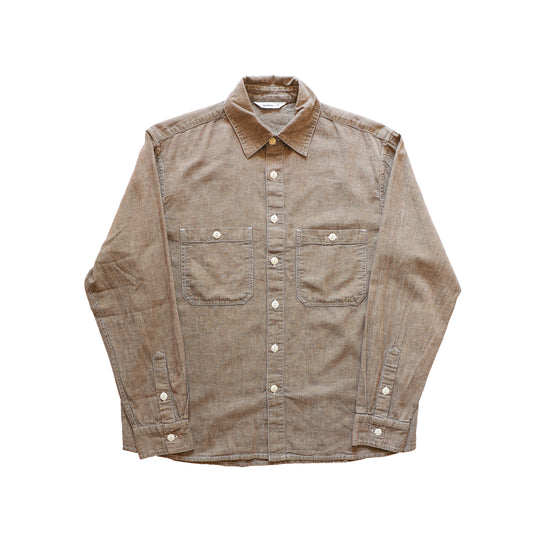 Utility Shirt Brown Chambray