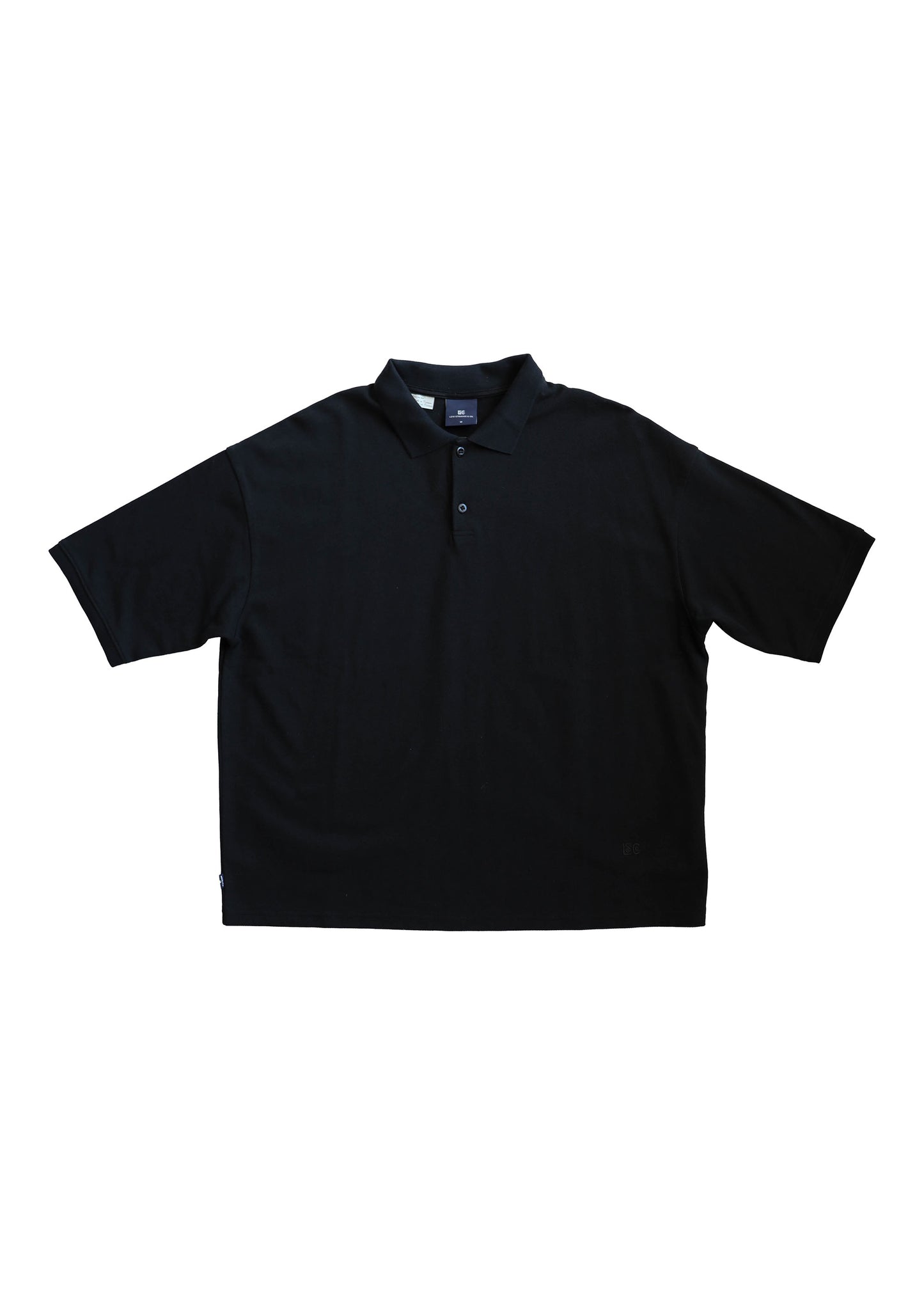 Cropped Polo Jet Black