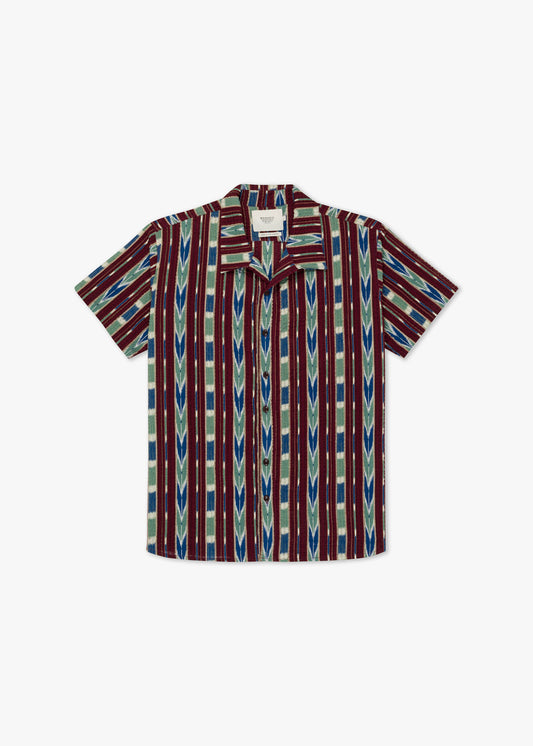 Gable Burgundy Seersucker