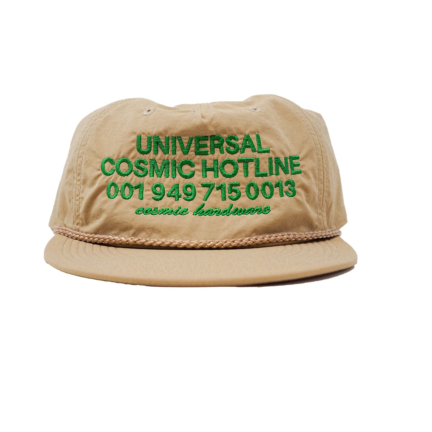 Cosmic Hotline Hat Tan Nylon