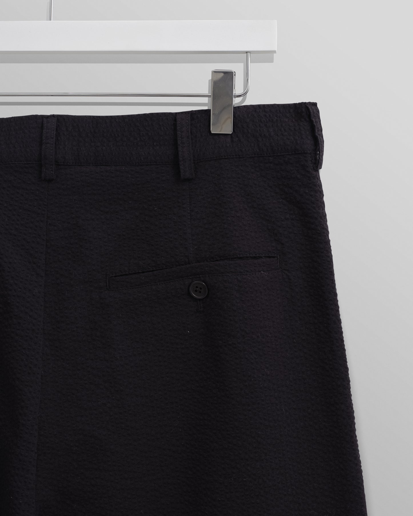 Linton Short Seersucker Black