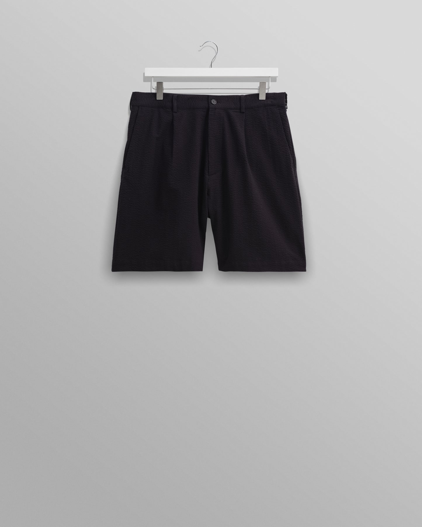 Linton Short Seersucker Black