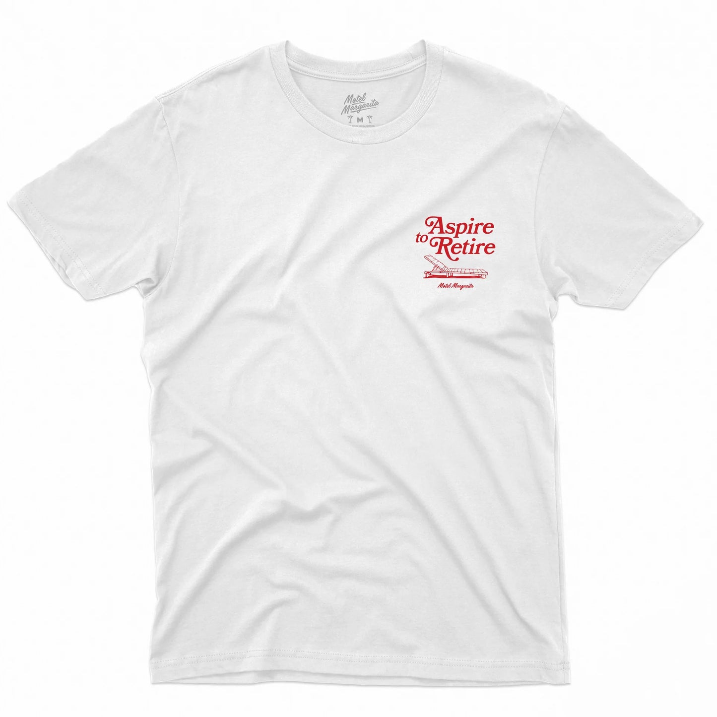 Aspire To Retire Tee White