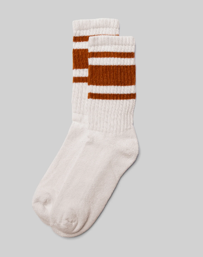 Retro Stripe Sock Texas Orange