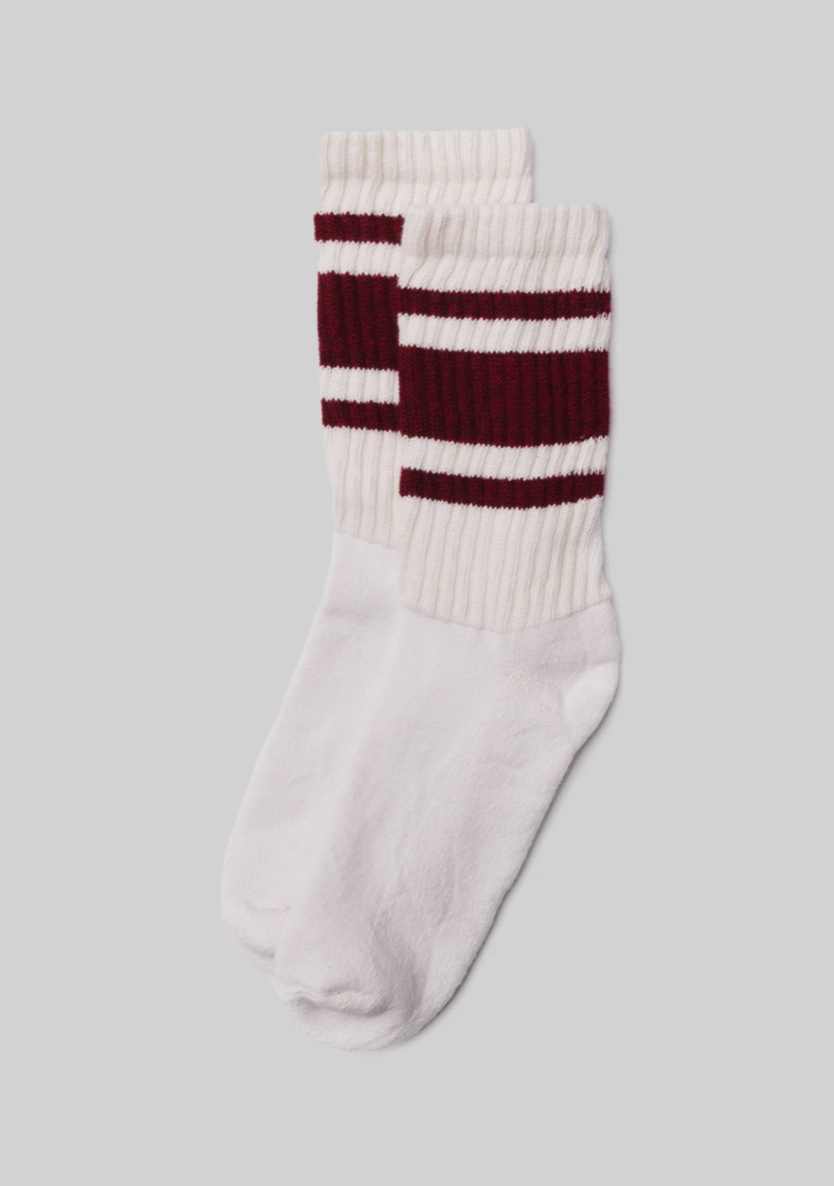 Mono Stripe Maroon