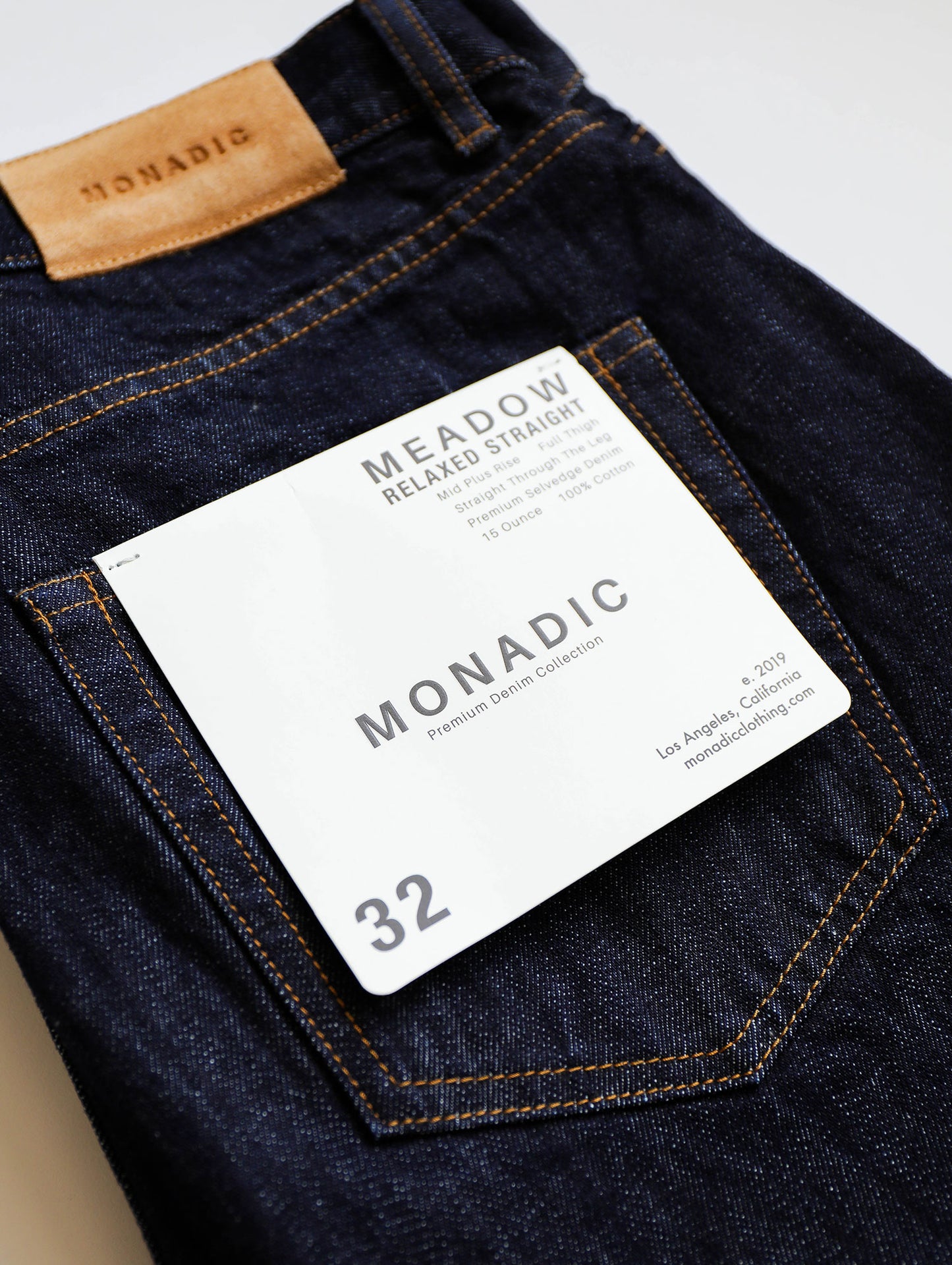 Meadow Relaxed Straight Fit "Single Rinse"