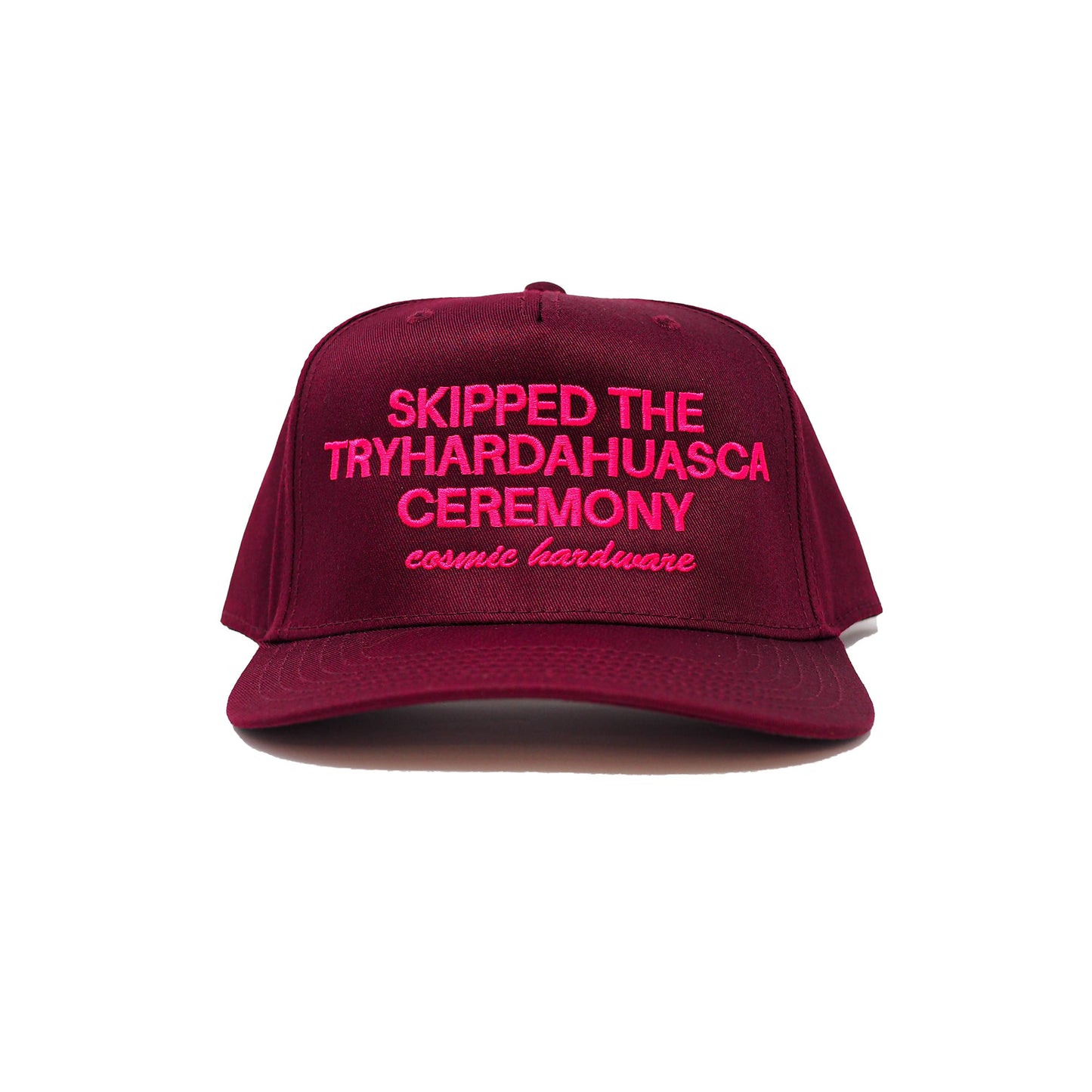 Try Hard Hat Burgundy
