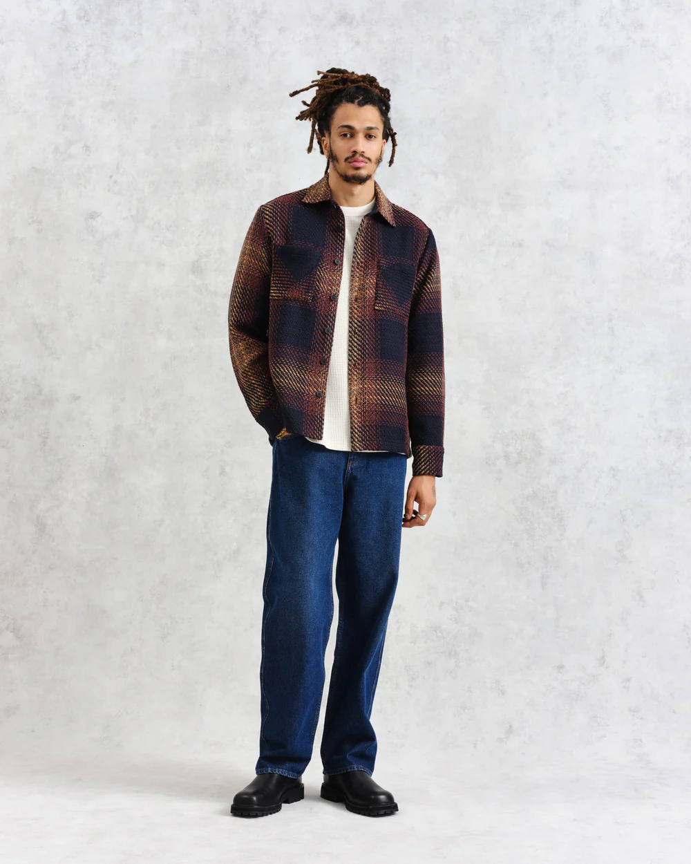 Whiting Ombre Check Overshirt