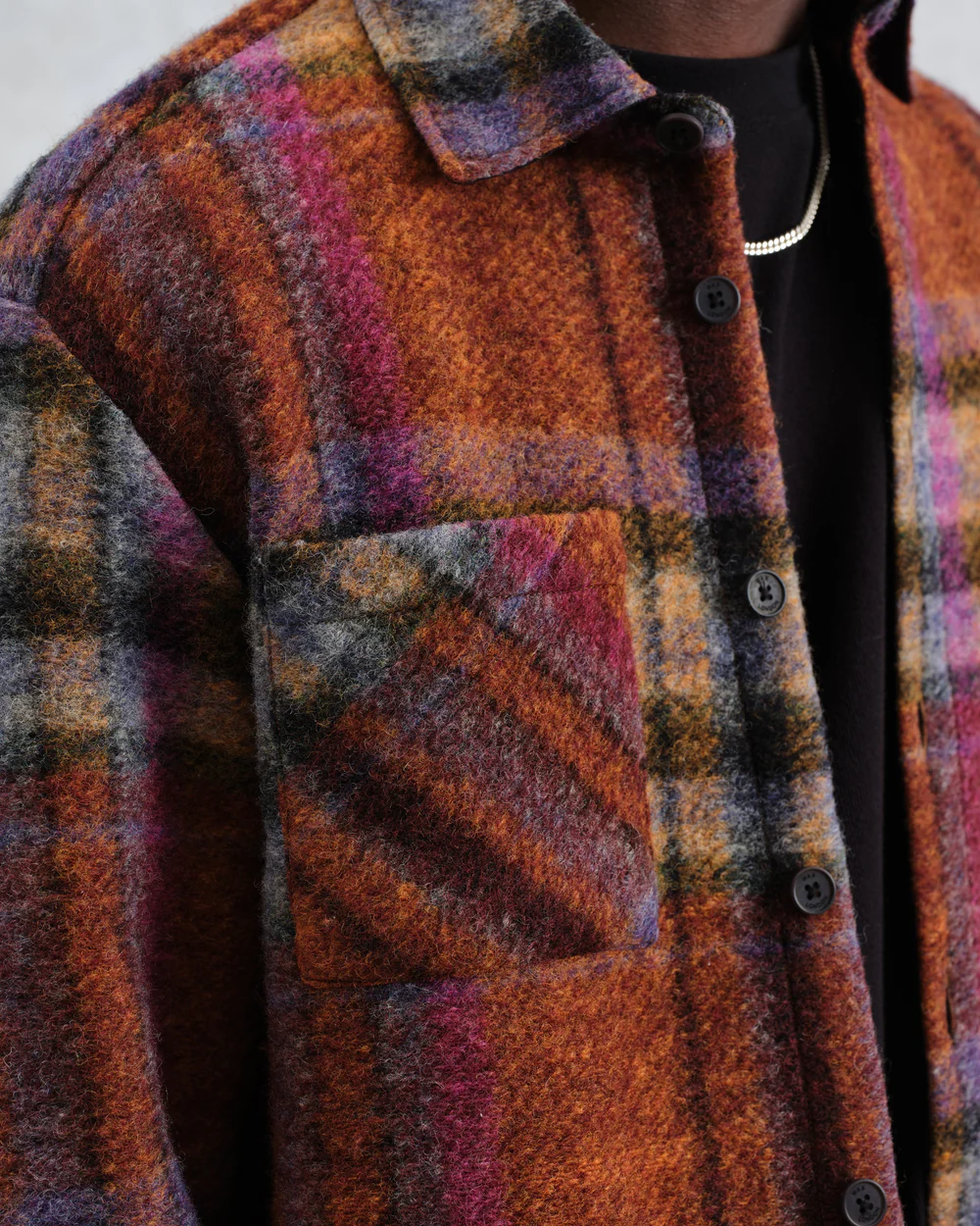 Whiting Wool Check Overshirt