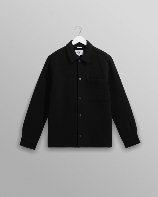 Romer Heavy Crinkle Black Overshirt