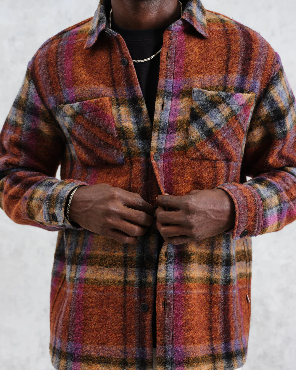 Whiting Wool Check Overshirt