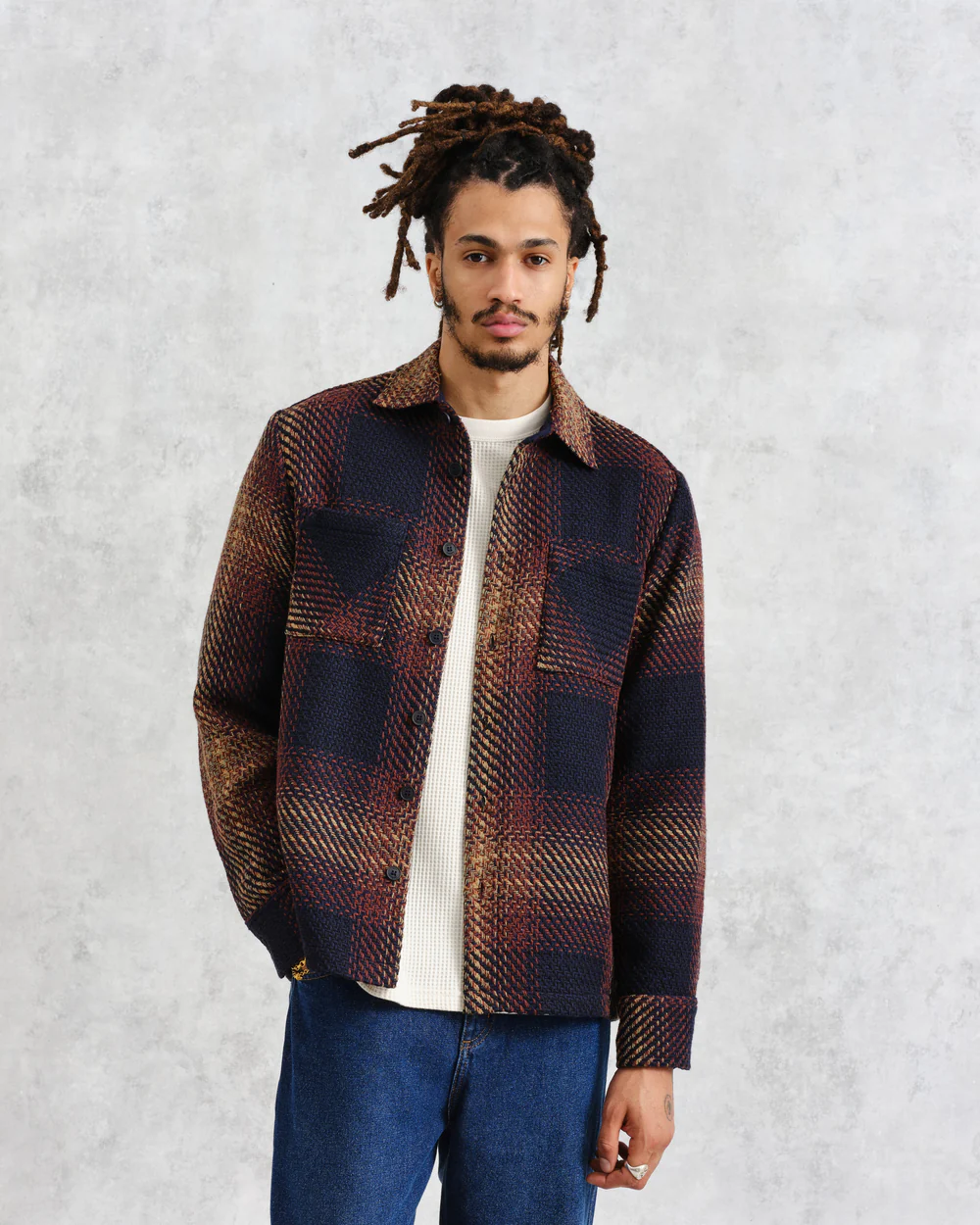 Whiting Ombre Check Overshirt