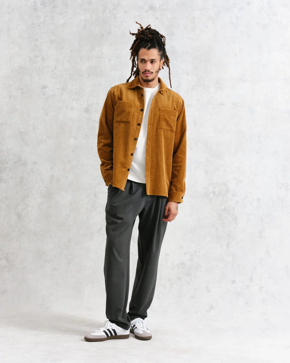 Whiting Ochre Corduroy Overshirt