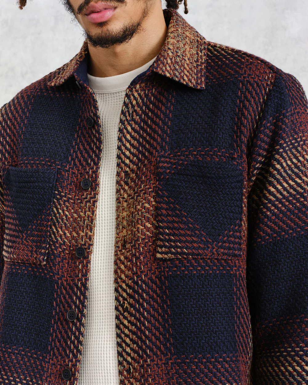 Whiting Ombre Check Overshirt