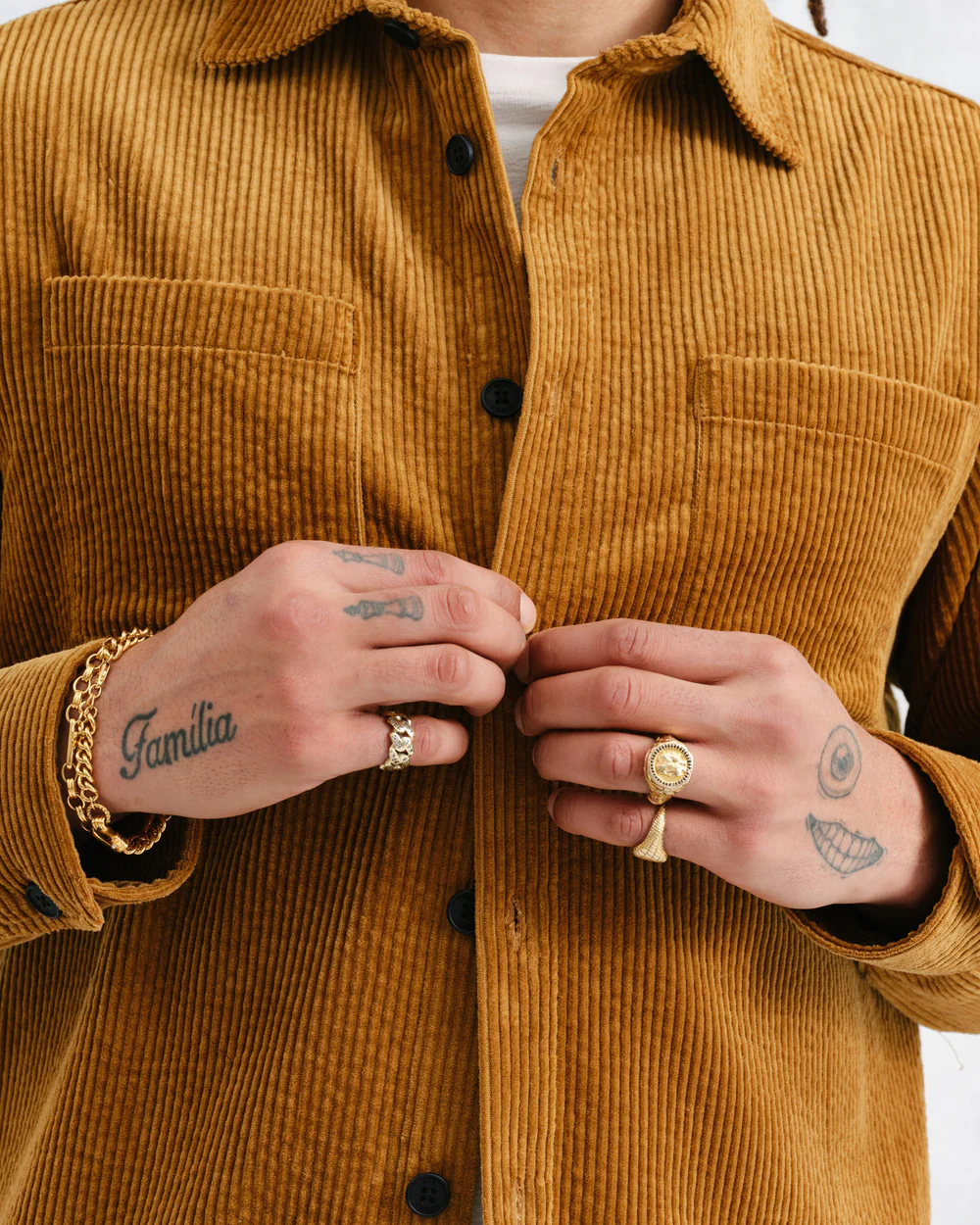 Whiting Ochre Corduroy Overshirt