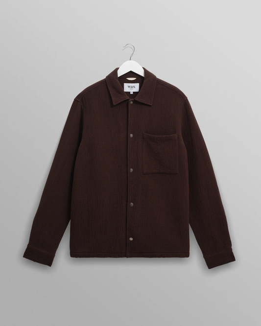 Romer Heavy Crinkle Dark Brown Overshirt