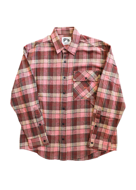 Kith Shirt Pink Flannel