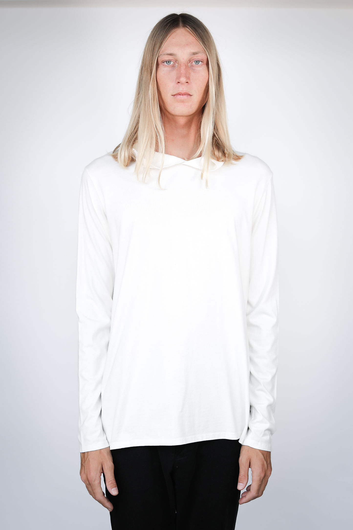 Basis LS Pullover Hoody Off White